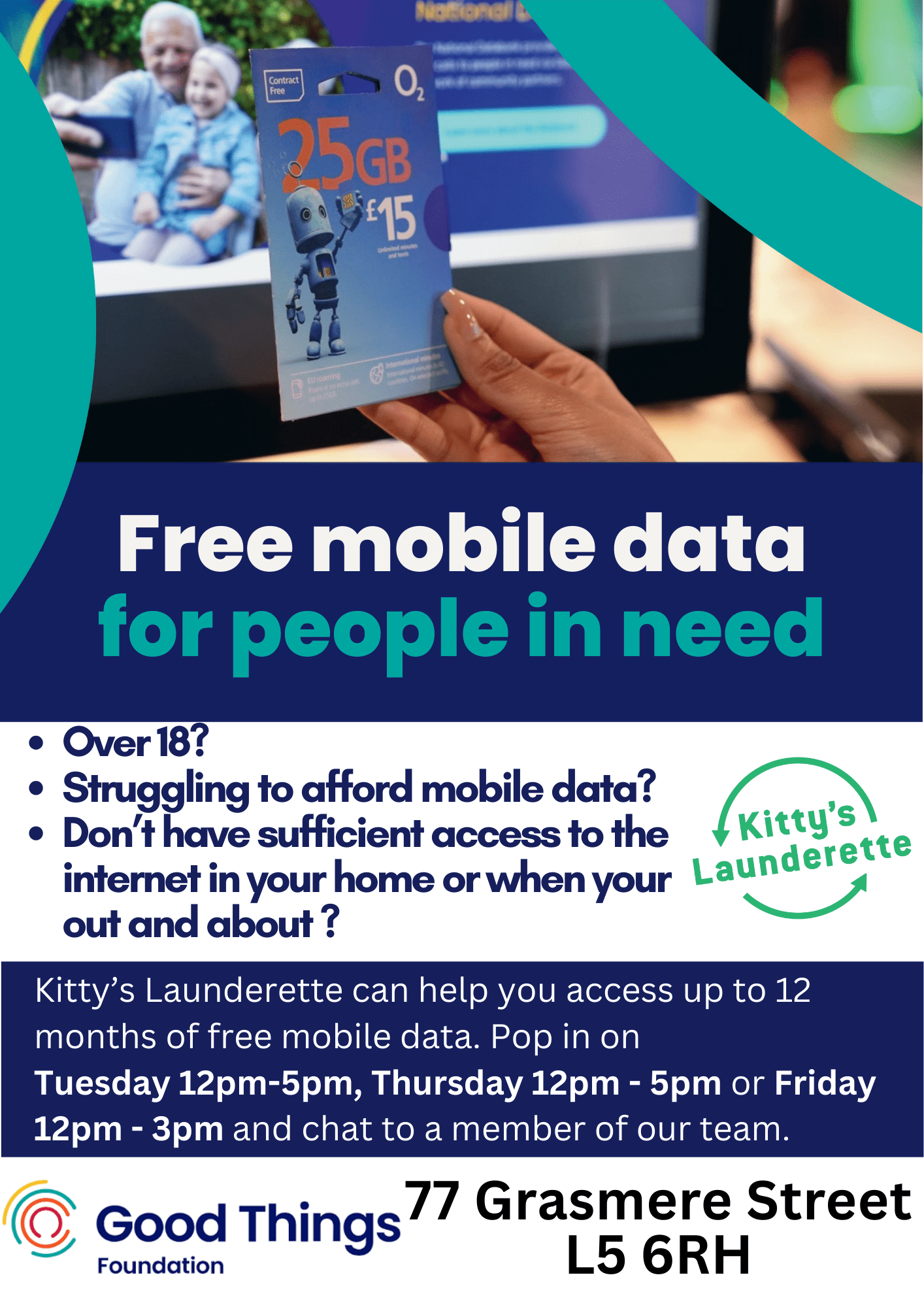 Free Mobile Data at Kitty’s Laundrette – Stay Connected with the National Databank